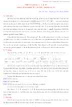 [độc] phương pháp u v t w phân tích nhân tử phương trình vô tỷ   bùi thế việt