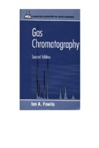 Gas chromatography analytical chemistry by open learning second edition by ian a. fowlis