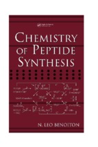 Chemistry of peptide synthesis benoiton, n. leo