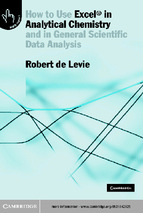 Robert de levie how to use excel in analytical chemistry and in general scientific data analysis