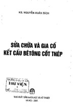 Sửa chữa và gia cố kết cấu bê tông cốt thép (nxb khoa học kỹ thuật 2005)   nguyễn xuân bích, 448 trang