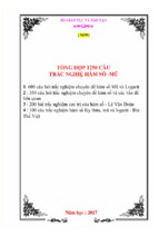 [new] tổng hợp 1250 câu trắc nghiêm hàm số  mũ toán 12 năm 2017