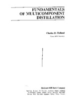Fundamentals of multicomponent distillation by charles holland