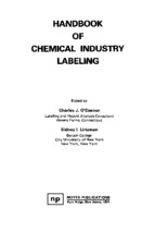 Handbook of chemical industry labeling charles j. oconnor, sidney i. haber