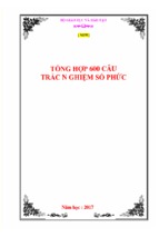 [new] tổng hợ 600 câu trắc nghiêm số phức toán 12 năm 2017