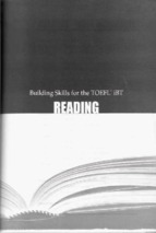 Building skill for the toefl ibt beginning reading