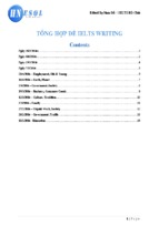 Tổng hợp đề ielts writing