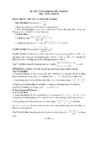 đề thi và đáp án môn toán khối d năm 2011