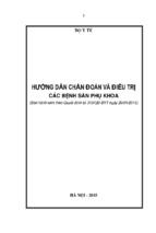 Hướng dẫn chẩn đoán và điều trị các bệnh sản phụ khoa