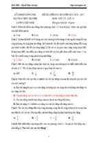 đề thi giữa học kì 1 môn vật lý lớp 12 trường thpt chuyên lương thế vinh, đồng nai năm học 2016   2017