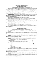 Một số đề thi học sinh giỏi môn vật lí 7