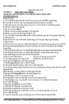 Trac nghiem vat li 10 tung bai hay