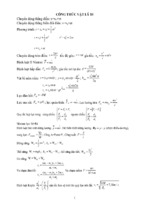 Tổng hợp công thức vật lí lớp 10 nâng cao