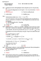 Tổng hợp 200 câu hỏi trắc nghiệm vật lý 12