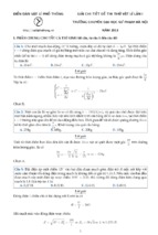 Một số đề thi thử đại học môn vật lý 2017
