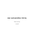    Học MatLab bằng thí dụ