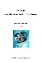 Tuyển tập 500 bất đẳng thức cổ điển hay lớp 12