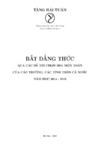 Bất đẳng thức trong các đề thi học sinh giỏi môn toán lớp 12