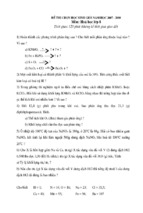 Bộ đề thi học sinh giỏi môn hóa học lớp 8