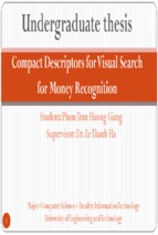 Compact descriptors for visual search for money recognition