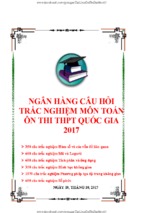 Ngan hang cau hoi trac nghiem toan thi thptqg 2017