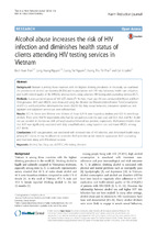 Alcohol abuse increases the risk of hiv infection and diminishes health status of clients attending hiv testing services in vietnam