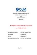 Research about job satisfaction at pvoil sai gon