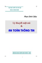 Lý thuyết mật mã và an toàn thông tin