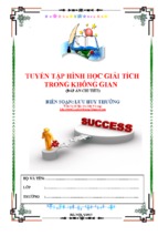 Uyển tập hình học giải tích trong không gian   lưu huy thưởng