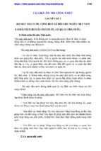 Tài liệu ôn thi công chức nhà nước