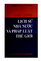 Giáo trình lịch sử nhà nước và pháp luật thế giới