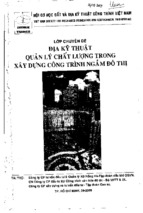 Địa kỹ thuật quản lý chất lượng trong xây dựng công trình ngầm đô thị (hồ chí minh 2009)   gs. ts. lê đức thắng, 214 trang
