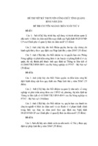 Đề thi công chức tỉnh quảng bình năm 2016 chuyên ngành chăn nuôi thú y đề thi viết