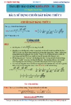 Bất đẳng thức   min max   thầy tùng toán