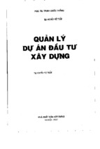 Quản lý dự án đầu tư xây dựng  pgs.ts trinh quoc thang