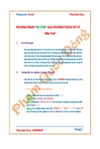 Phương pháp ép tích giải phương trình vô tỷ bản full