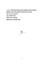 Thiết kế hệ thống cisco secure access control server tại hệ thống mạng hội sở ngân hàng vib