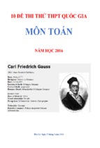 10 đề thi thử thpt quốc gia môn toán