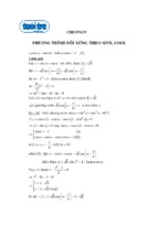 Phương trình đối xứng theo sinx, cosx