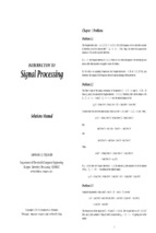 Introduction to signal processing_orfanidis_solution