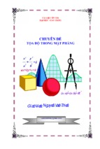 Phương pháp tọa độ trong mặt phẳng luyện thi đại học