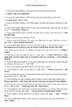 đáp án 200 câu trắc nghiệm tin học công chức 2016 tỉnh quảng nam