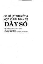 Cơ sở lý thuyết & một số bài tập về dãy số