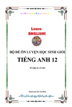 Bộ đề luyện HSG Tiếng Anh 12