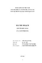 Bài thu hoạch cảm tình đảng