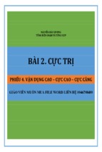 Phiếu 4   cực trị   bài tập trắc nghiệm toán
