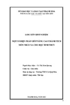 Một số biện pháp giúp nâng cao thành tích môn nhảy xa cho học sinh thcs.