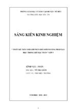 Kinh nghiệm trong thiết kế trò chơi góp phần đổi mới phương pháp dạy học toán lớp 3