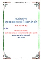 Giáo án dạy học theo chủ đề tích hợp liên môn tìm hiểu về địa phương thường tín  mảnh đất – con người –truyền thống   đổi mới thông qua chủ đề thống kê – toán 7 