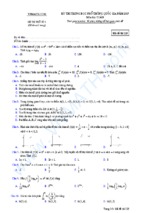 đề thi thử trắc nghiệm môn toán thpt quốc gia năm 2017